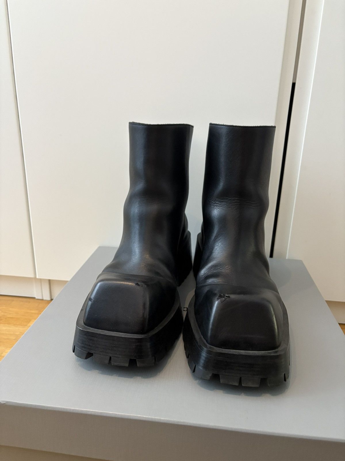 Balenciaga Balenciaga Leather Trooper Boot 42 Size US 9 / EU 42 - 2 Thumbnail