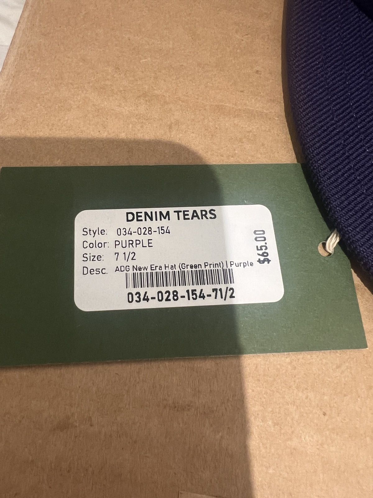 DENIM TEARS × New Era Denim Tears X New era fitted(Deadstock) Size ONE SIZE - 4 Thumbnail