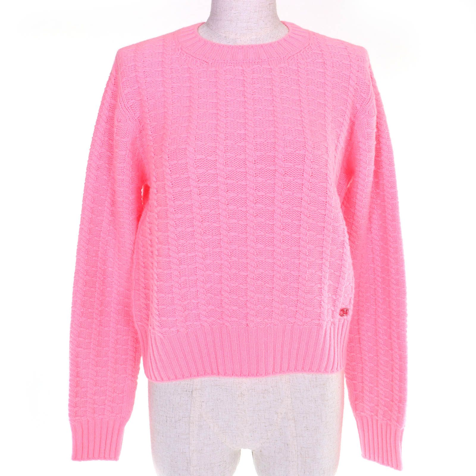 Chanel Chanel CHANEL COCO Mark Wool Cashmere Pullover Textile Tops P75341K10779 DUTY FREE for USA Size ONE SIZE - 1 Thumbnail
