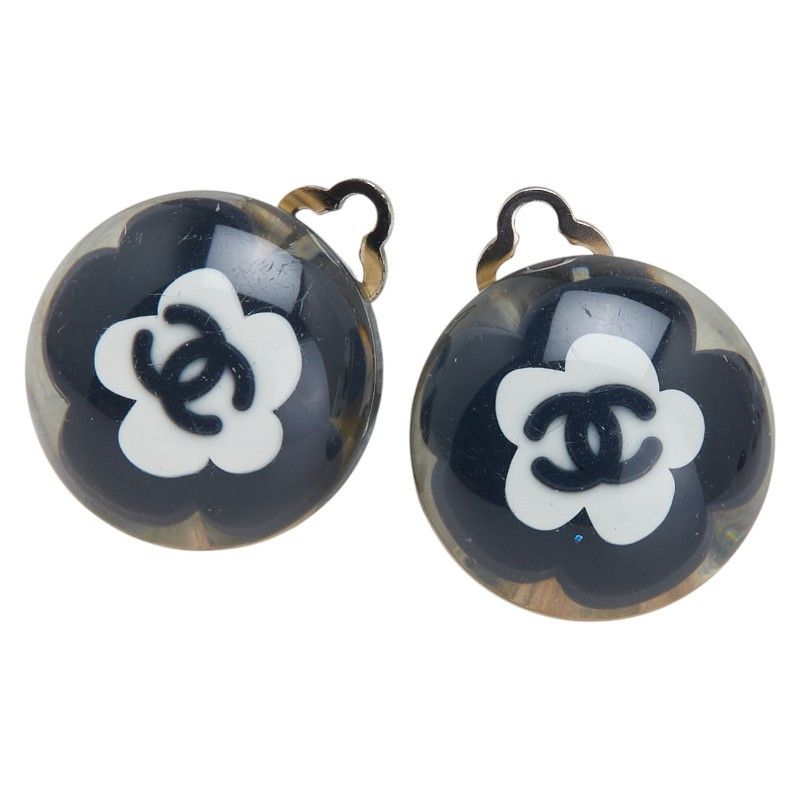 Chanel Chanel Chanel Coco Mark Camellia Earrings Metal Earrings DUTY FREE for USA Size ONE SIZE - 1 Thumbnail