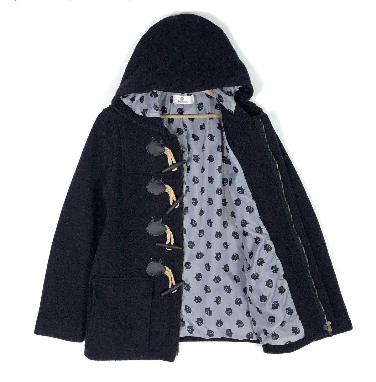 RARE🔥AW2010 ISSEY MIYAKE NE-NET WOOL DUFFLE COAT