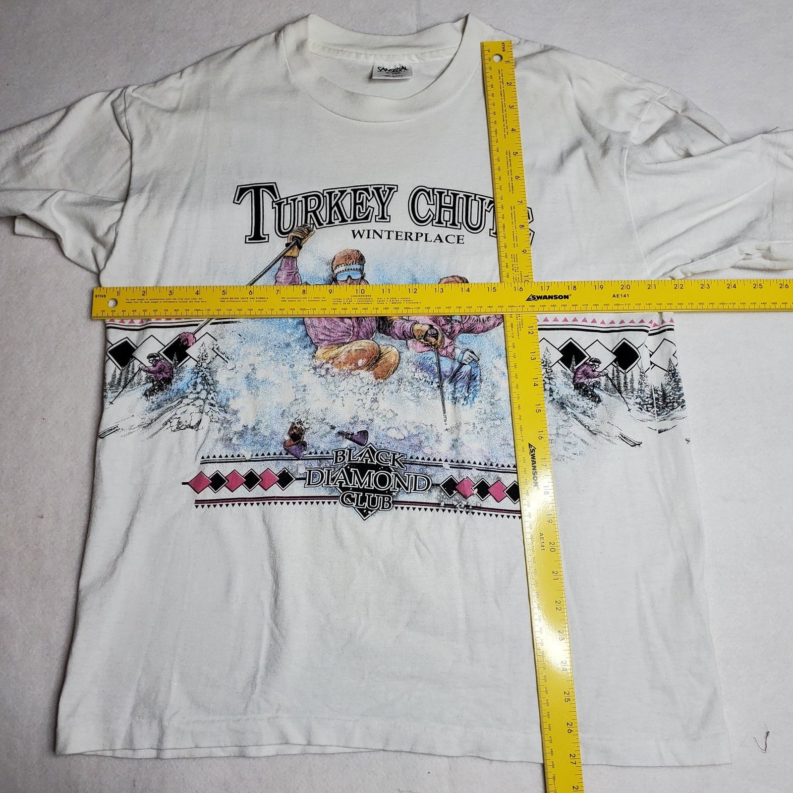Vintage Vintage Retro 90s Single Stitch Ski Tee Turkey Chut 1096 Size US S / EU 44-46 / 1 - 5 Thumbnail