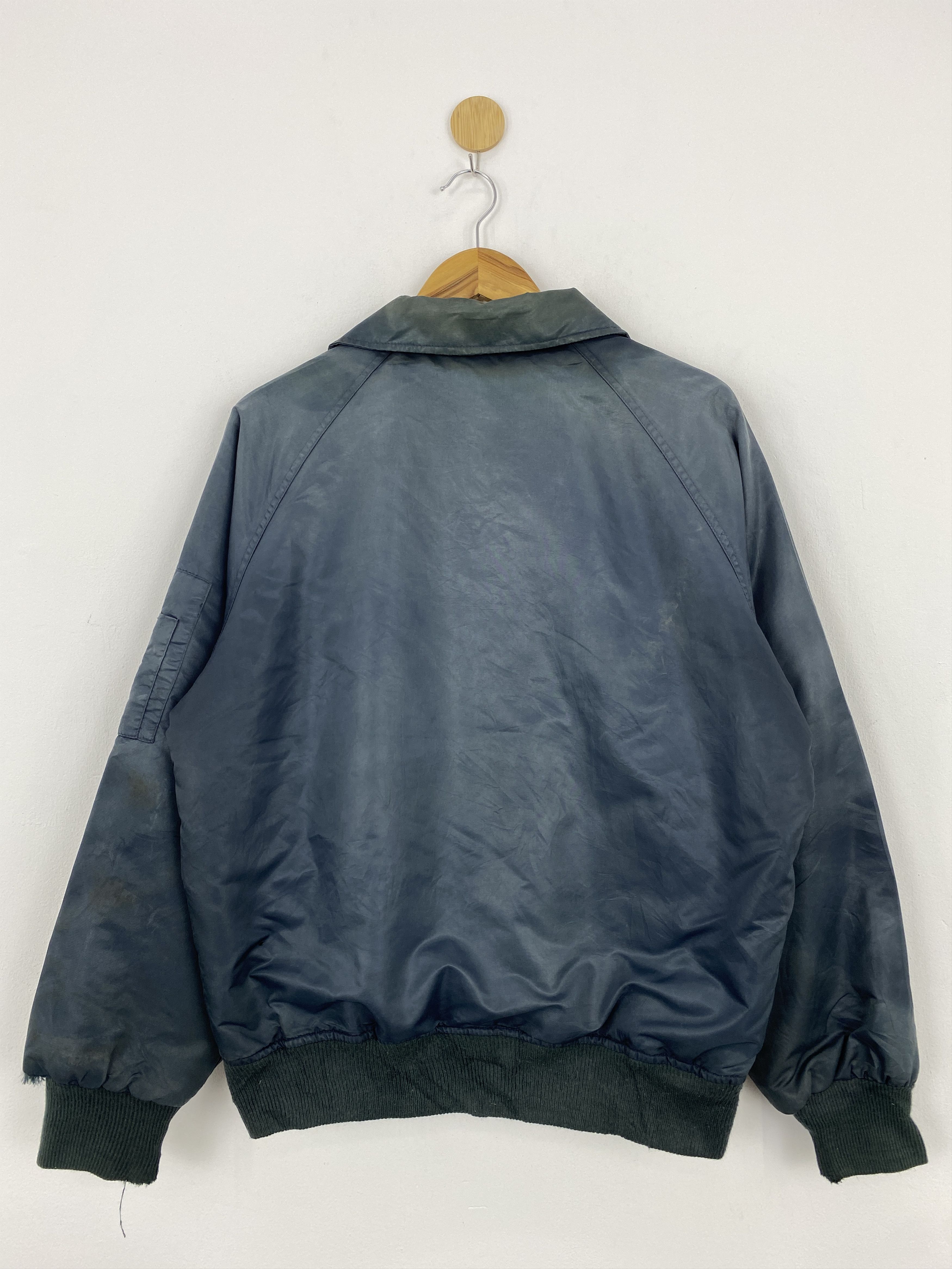Japanese Brand Vintage Sun Faded Bomber Jacket Goose Down J1822 Size US L / EU 52-54 / 3 - 3 Thumbnail