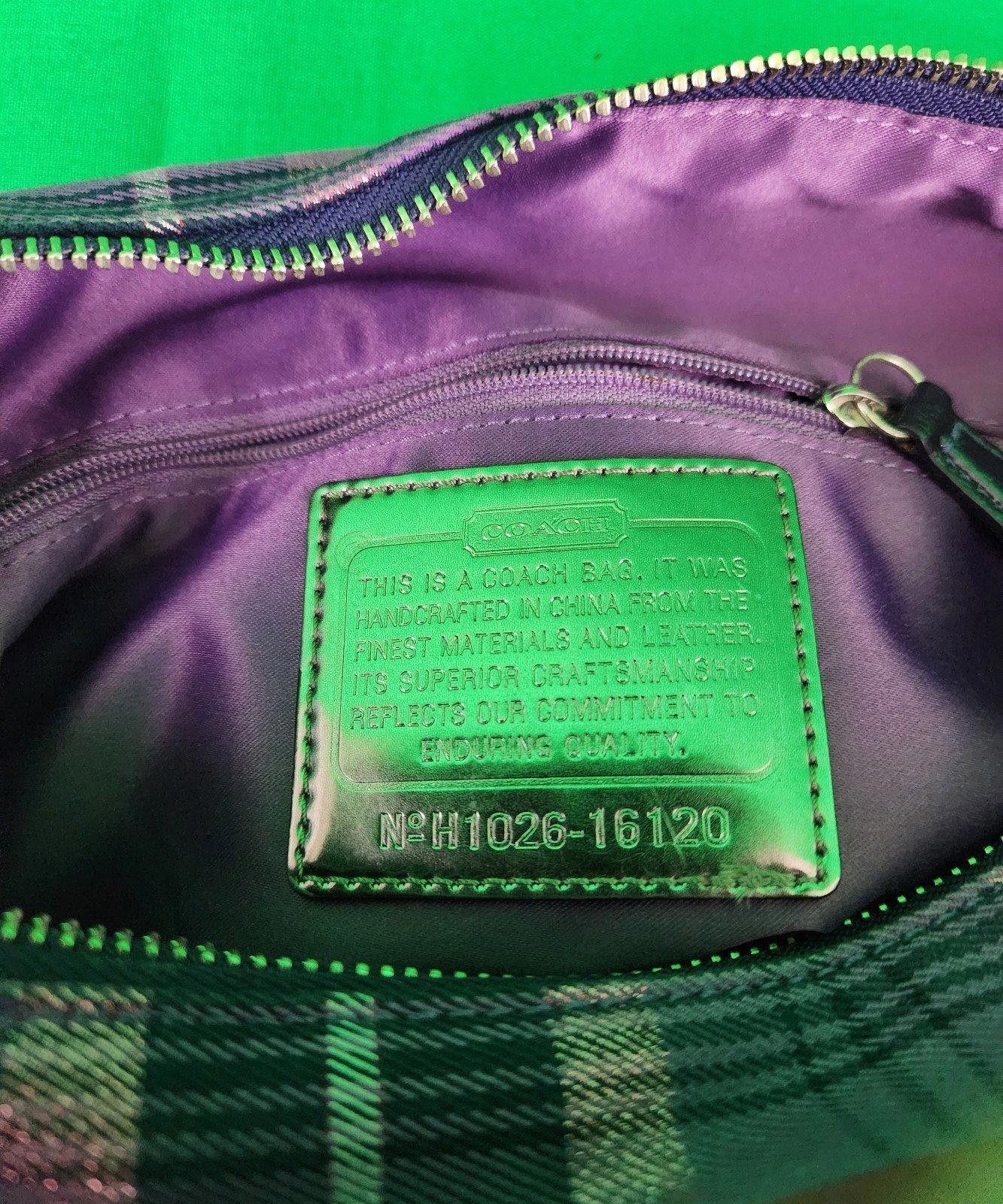 Coach Vintage Coach Plaid Crossbody Bag with Decorative Pockets Size ONE SIZE - 4 Thumbnail