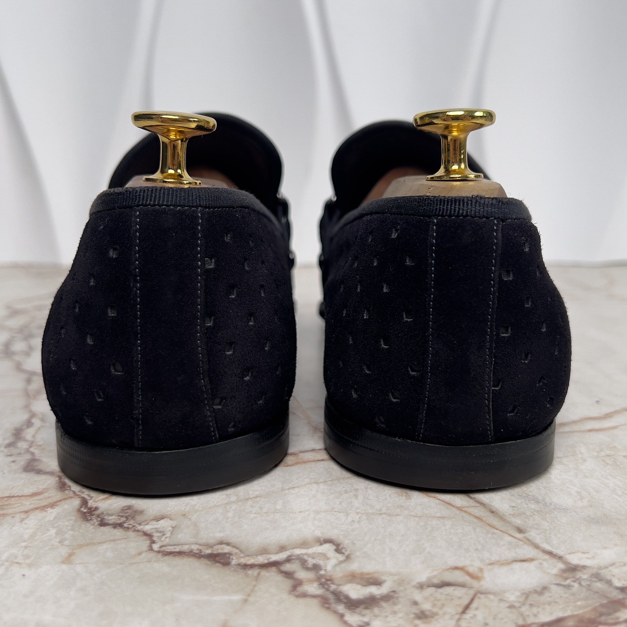 Louis Vuitton Lexington Loafer Logo Perforated Suede Size US 9.5 / EU 42-43 - 7 Thumbnail