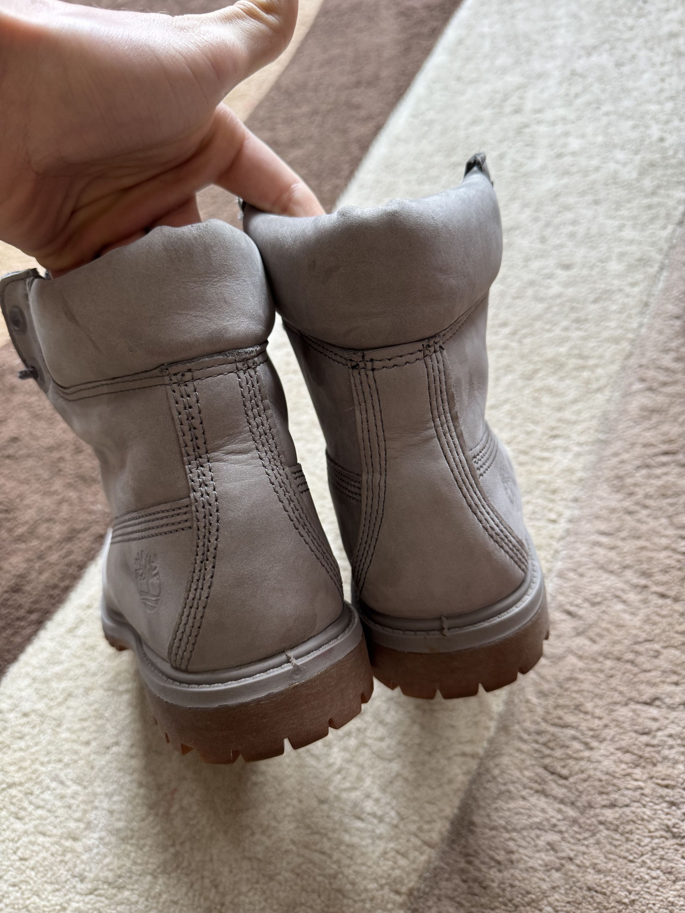 Timberland Timberland Premium 6 Inch Boot Grey Color Double Sole Size US 6.5 / EU 39-40 - 3 Thumbnail