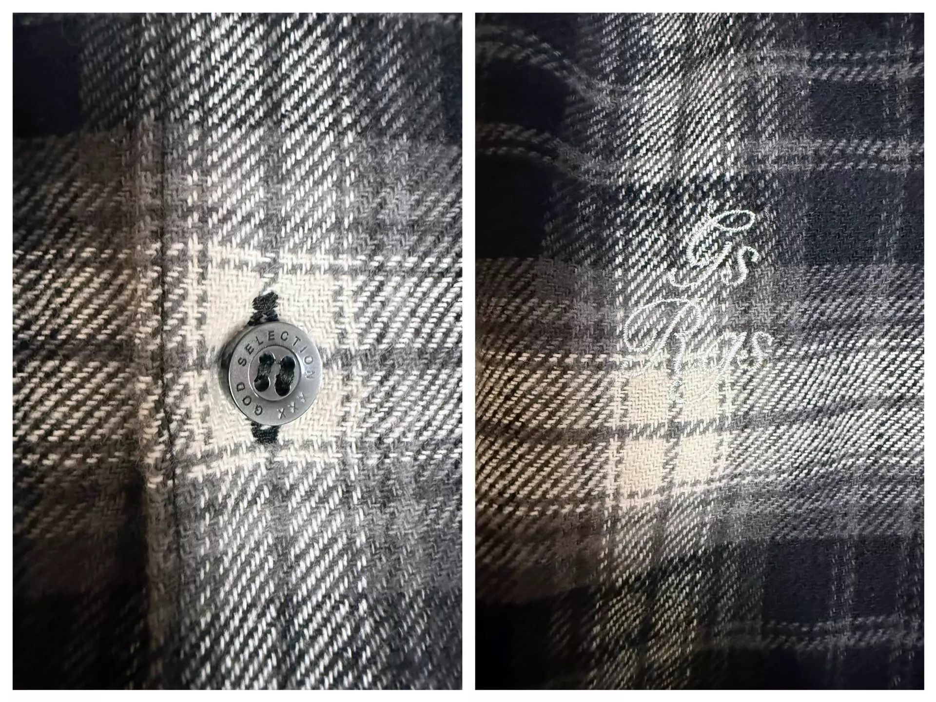 roarguns roarguns×godselectionxxx black flannel check shirt Size US L / EU 52-54 / 3 - 8 Thumbnail