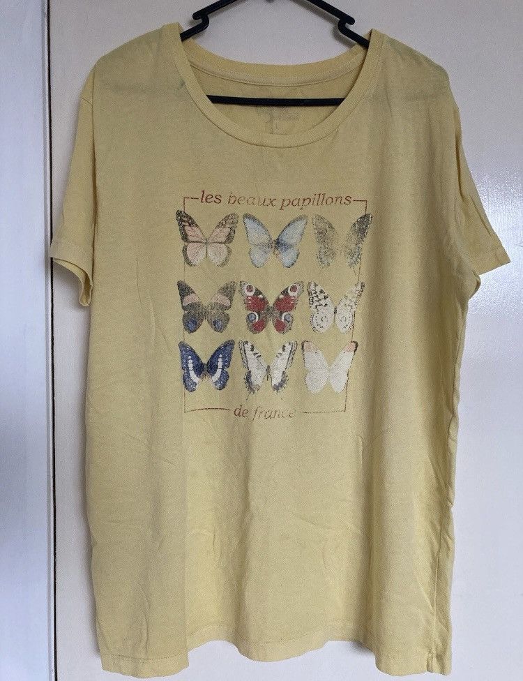 Vintage Vintage Desert Dreamer French Butterfly Evolution Art Tshirt Size L / US 10 / IT 46 - 1 Thumbnail