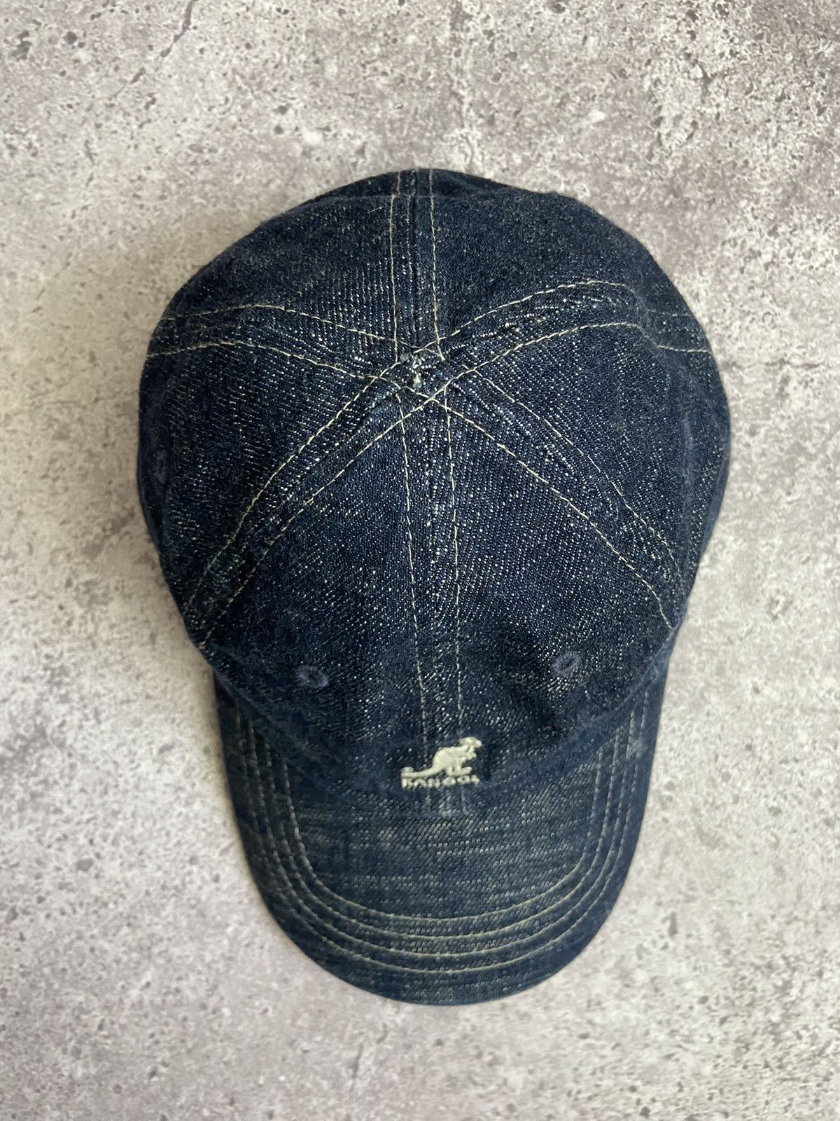 Kangol Vintage 00’s Kangol Denim Indigo Cap Size 30 - 3 Thumbnail
