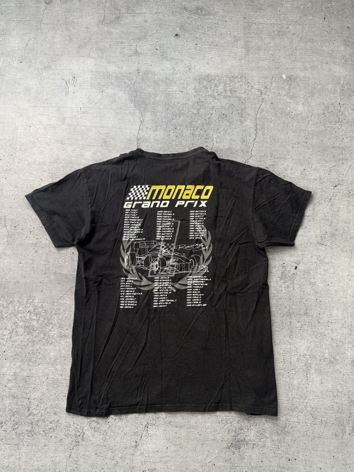 Vintage Vintage Monaco Grand Prix Formula 1 Racing T-Shirt Size L Size US L / EU 52-54 / 3 - 4 Thumbnail