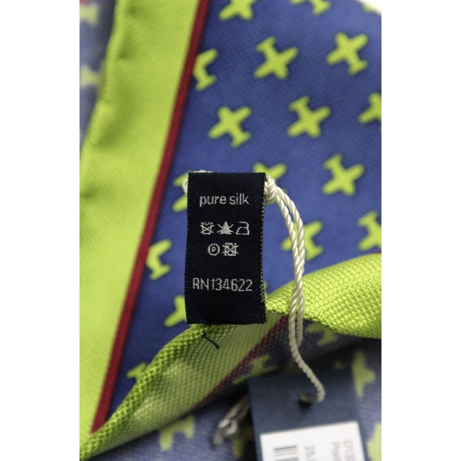 Suitsupply SUITSUPPLY Handkerchief Men's ONE SIZE Pure Silk Airplane Graphic Pocket Square Size ONE SIZE - 7 Thumbnail
