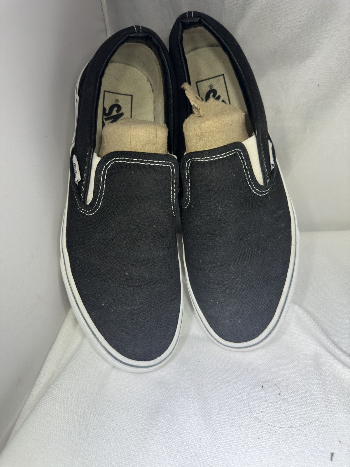 Vans VANS Black Canvas Slip On Men's (7.5 )Women's (9) Size US 9 / IT 39 - 6 Thumbnail