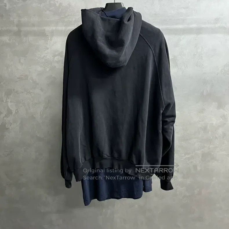 Balenciaga Balenciaga Black Logo Print Casual Hooded Sweatshirt Size US S / EU 44-46 / 1 - 2 Thumbnail