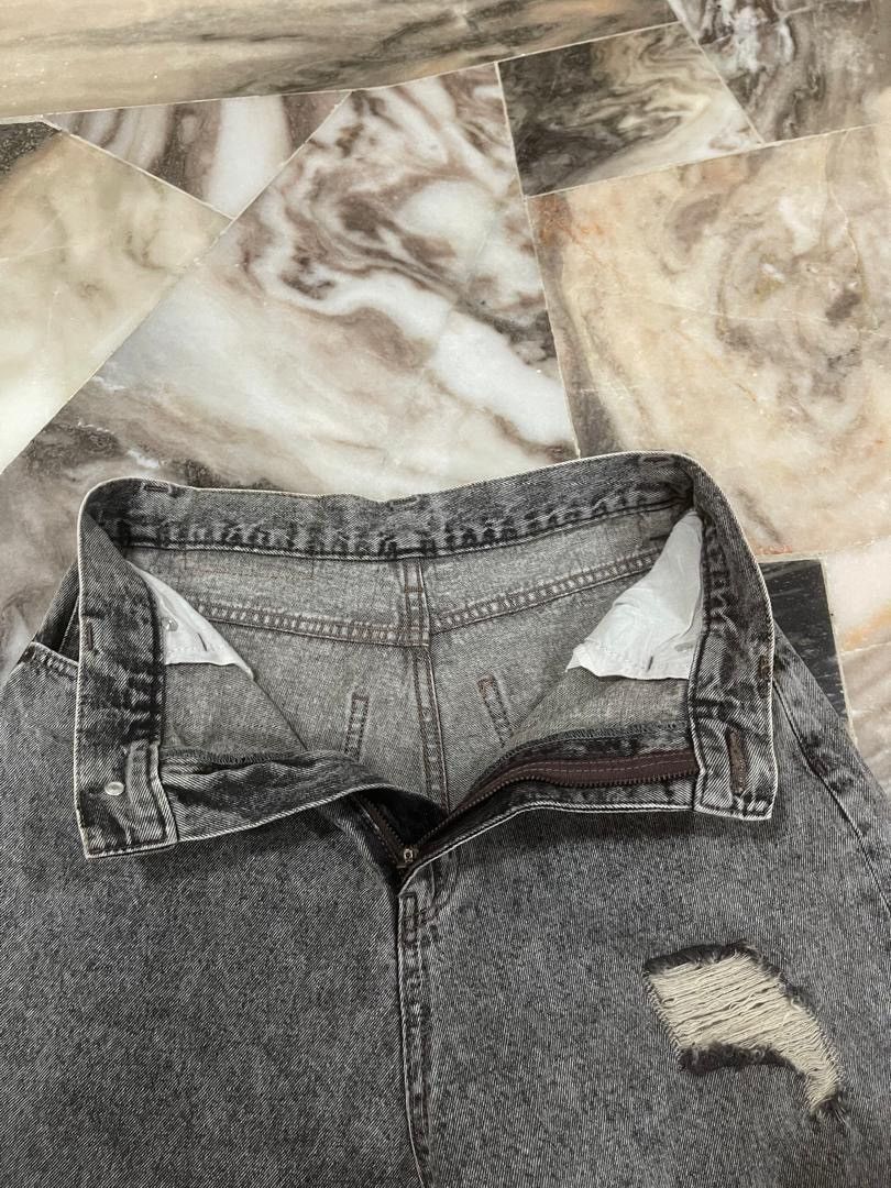 Japanese Brand MUHE.T Baggy Distressed Denim Balenciaga Style Size 27" / US 4 / IT 40 - 16 Thumbnail