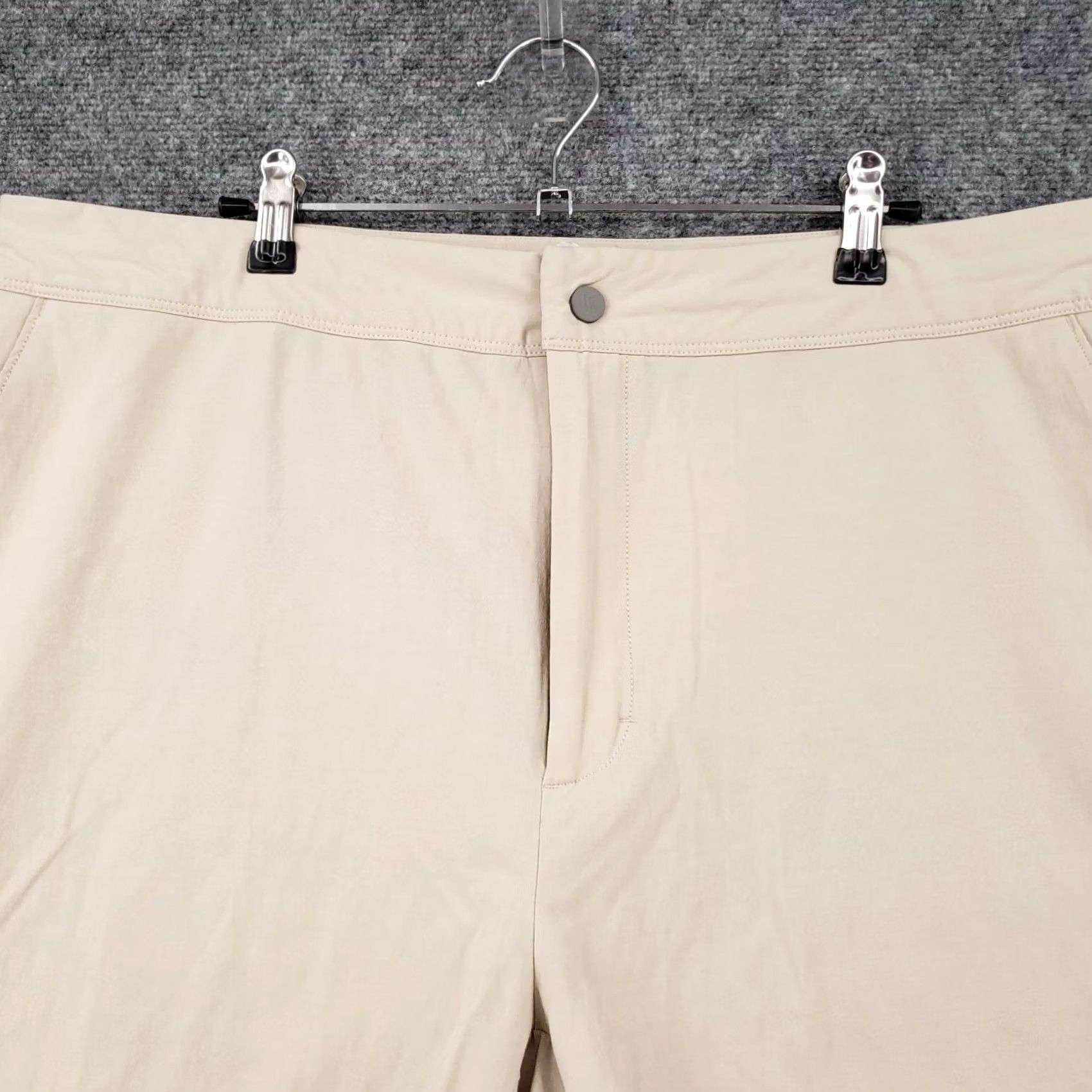 Vintage VRST Shorts Mens 40 Beige Chino Bermuda Drawstring Flat Front Stretch Preppy Size US 40 / EU 56 - 2 Thumbnail