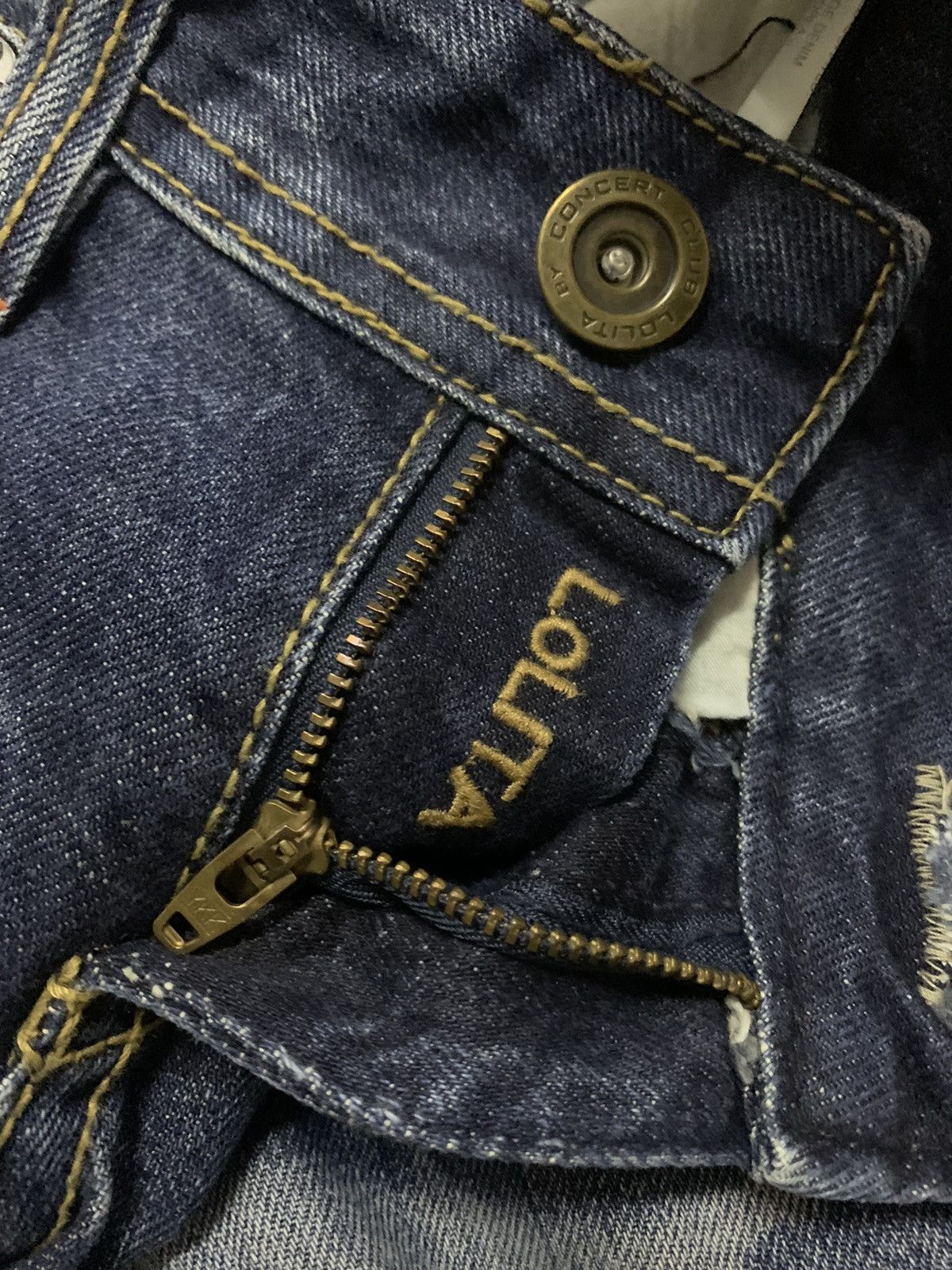 Hysteric Glamour 💥 Japanese Flare Lolita Yoshitomo Nara Denim Size 30" / US 8 / IT 44 - 10 Thumbnail