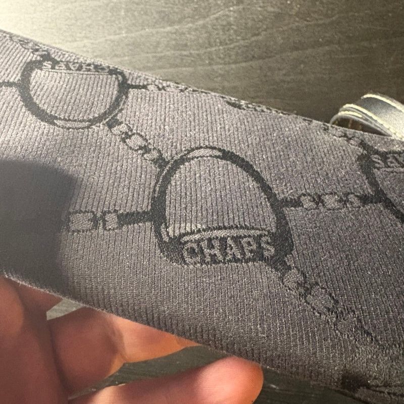 Chaps Chaps Black Fabric Wristlet Clutch Silver Clasp Size ONE SIZE - 4 Thumbnail