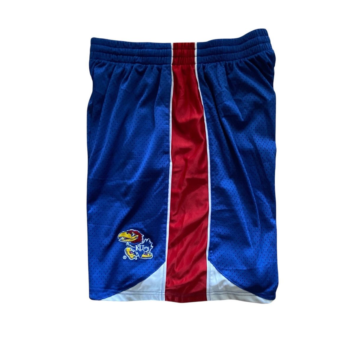 Colosseum Athletics Vintage 2000s Kansas Jayhawks Basketball Shorts Mens XL Size US 38 / EU 54 - 3 Thumbnail