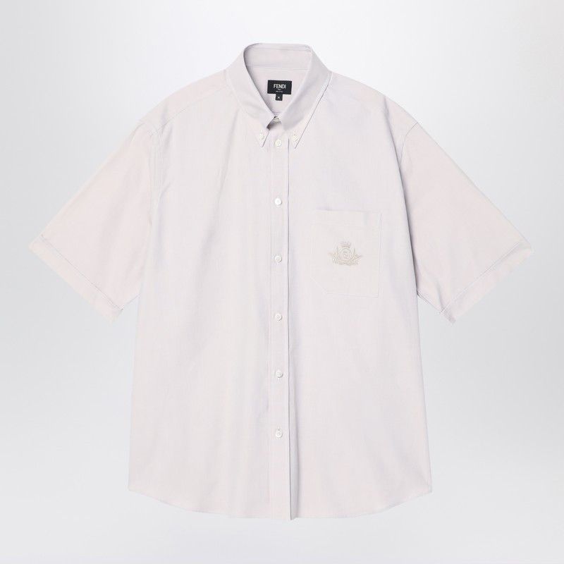 Fendi Light Blue Button-Down Shirt