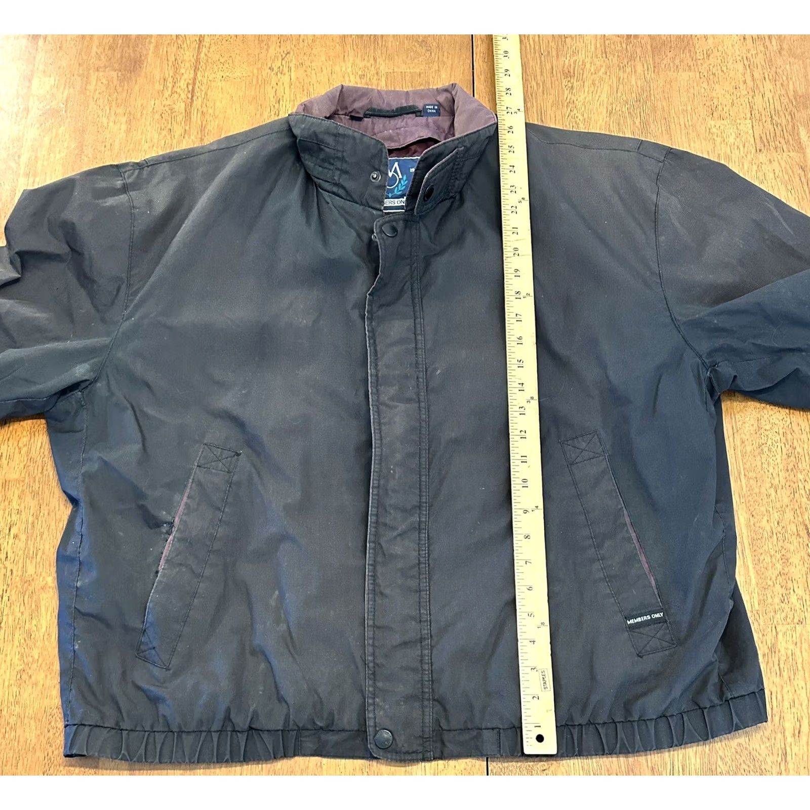 Members Only VINTAGE Members Only Full Zip Windbreaker Jacket 2XL Black Size US XXL / EU 58 / 5 - 5 Thumbnail