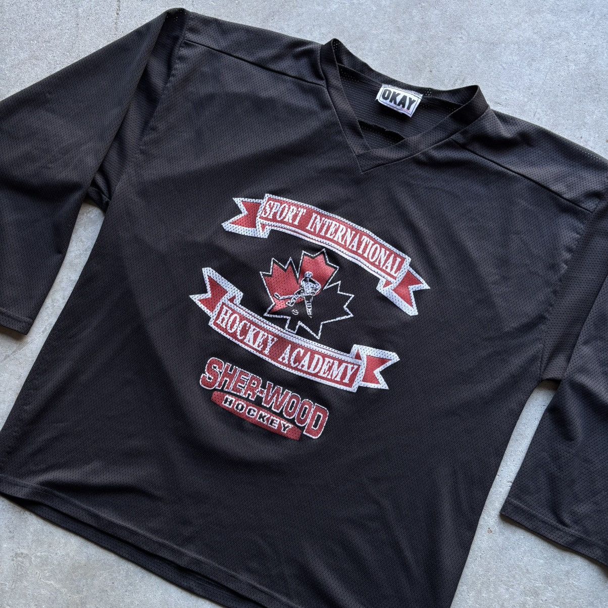 NHL vintage 90s CANADA HOCKEY ACADEMY Spellout jersey Size US L / EU 52-54 / 3 - 6 Thumbnail