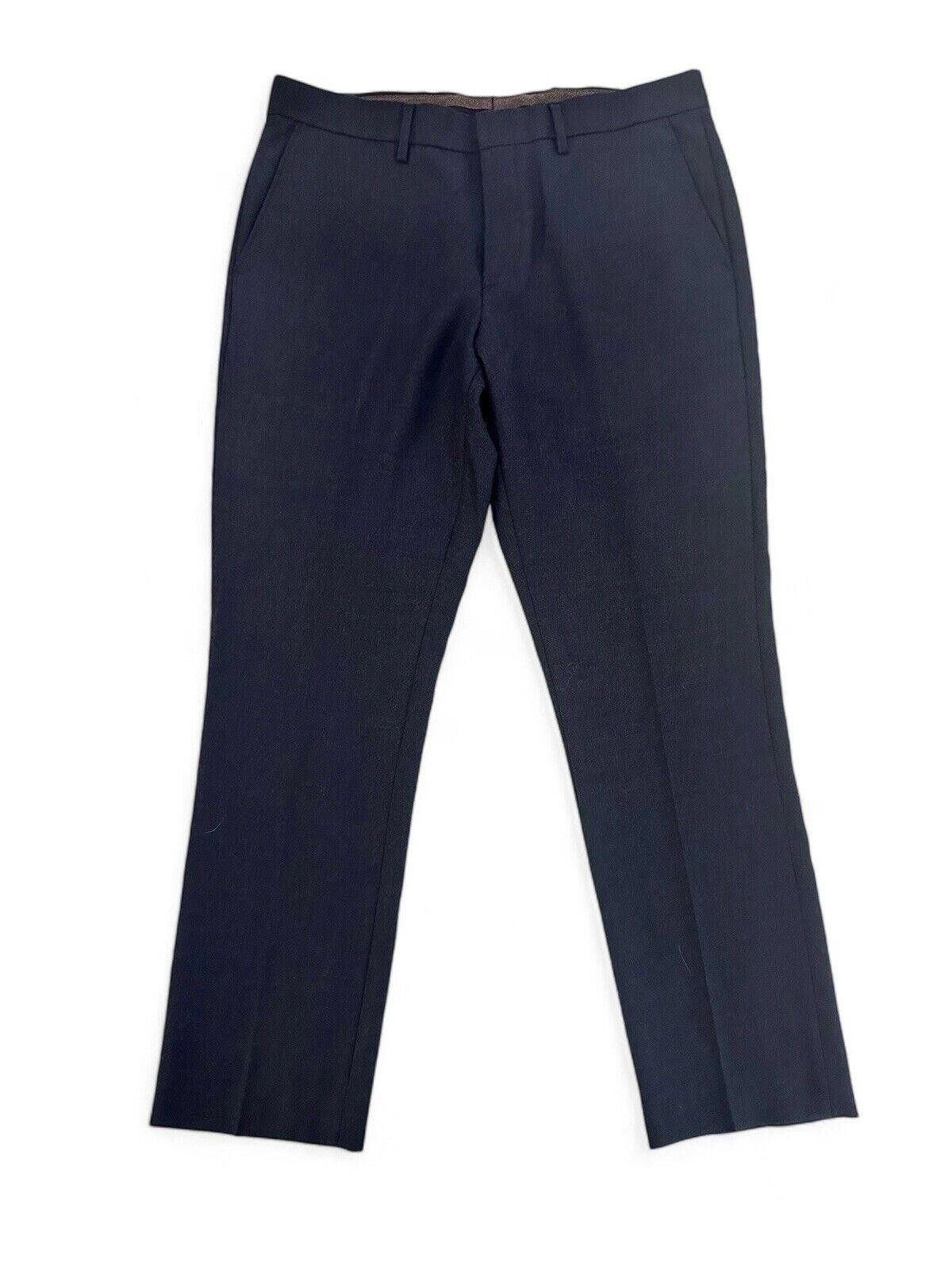 J.Crew J. CREW Bowery Slim Fit 100% Wool Navy Dress Pants Size US 34 / EU 50 - 1 Thumbnail