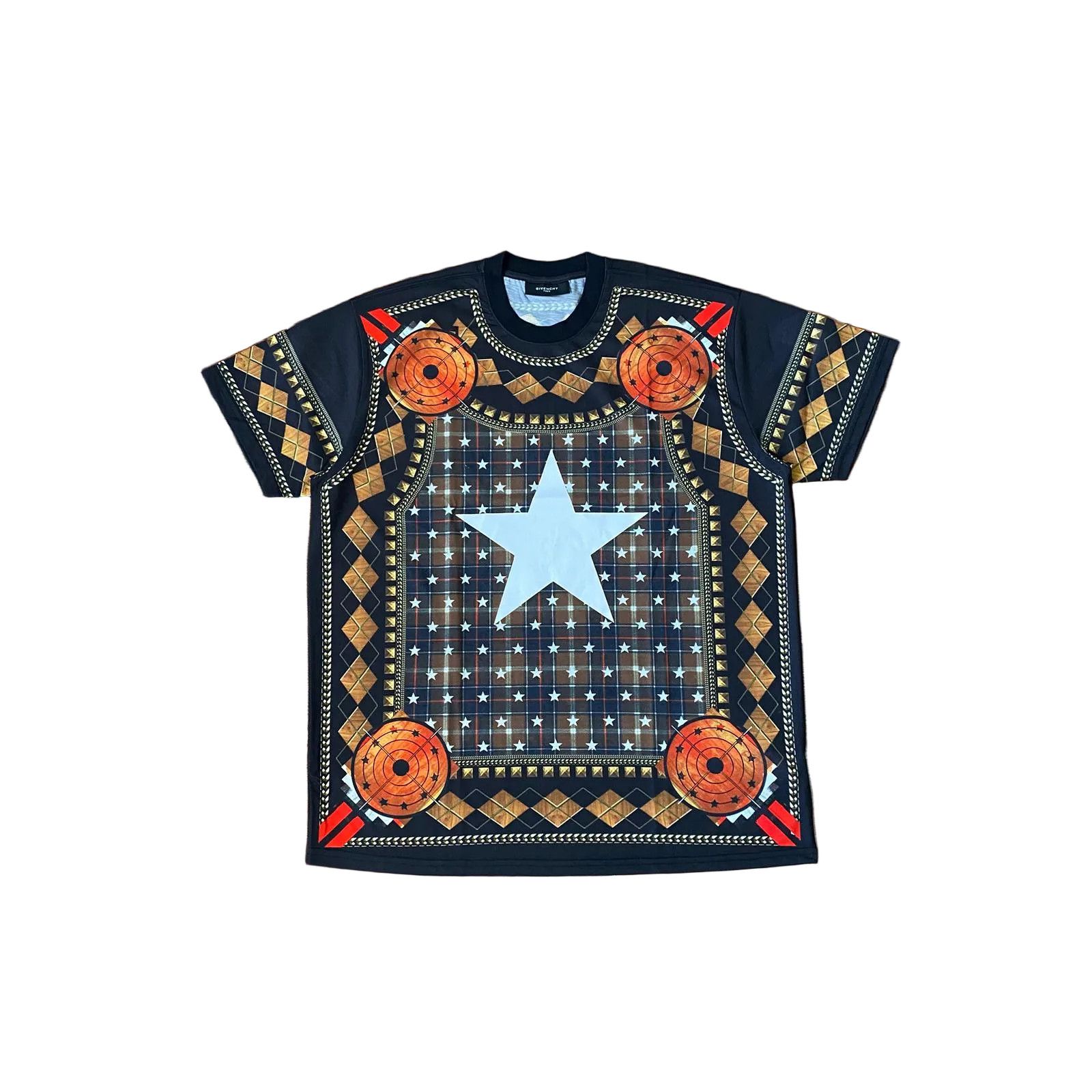 Givenchy Black Target Star Oversized T-Shirt Size US M / EU 48-50 / 2 - 1 Thumbnail