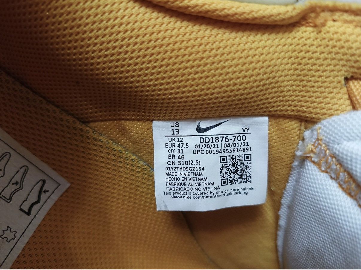 Nike × Off-White Nike Air Force 1 Low ICA Off-White University Gold/Lemonade Size US 13 / EU 46 - 12 Thumbnail