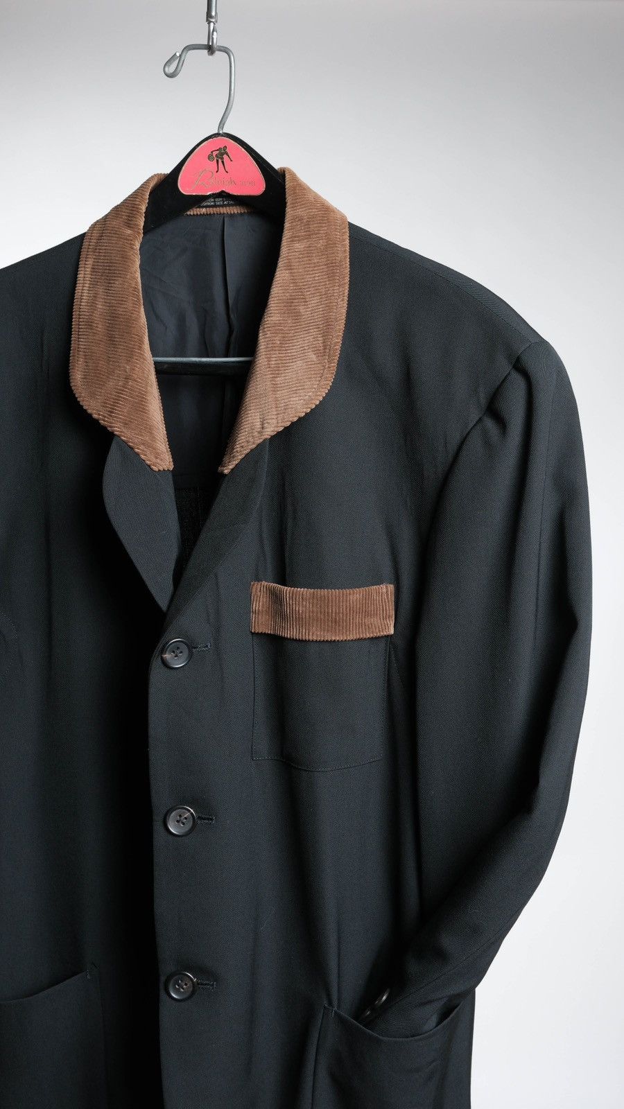 Yohji Yamamoto Yohji Yamamoto Pour Homme Corduroy Collar Blazer Size 38L - 3 Thumbnail