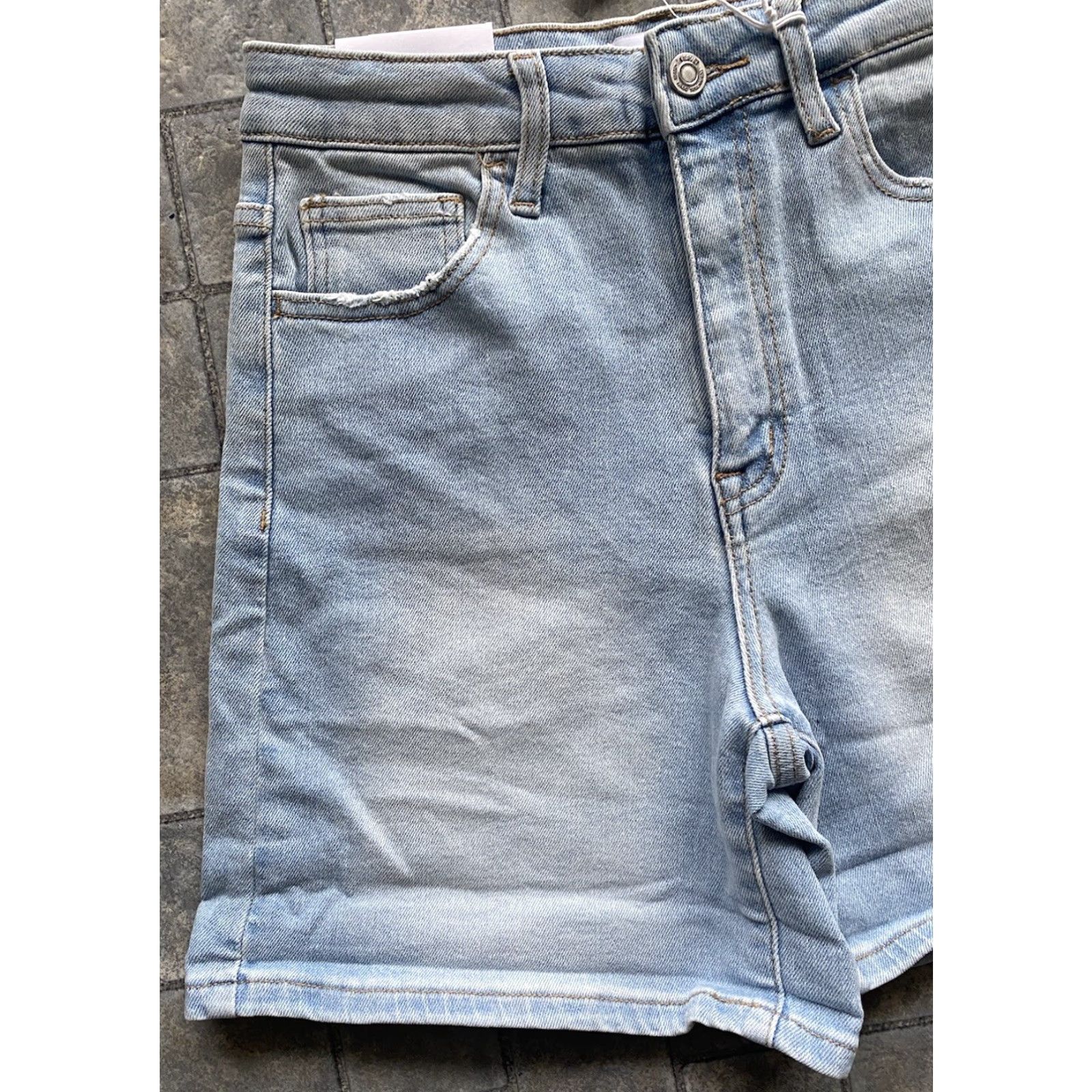 Denime Vervet Cortney Stretch Mom Shorts Women’s M Blue Denim Size 32" / US 10 / IT 46 - 3 Thumbnail