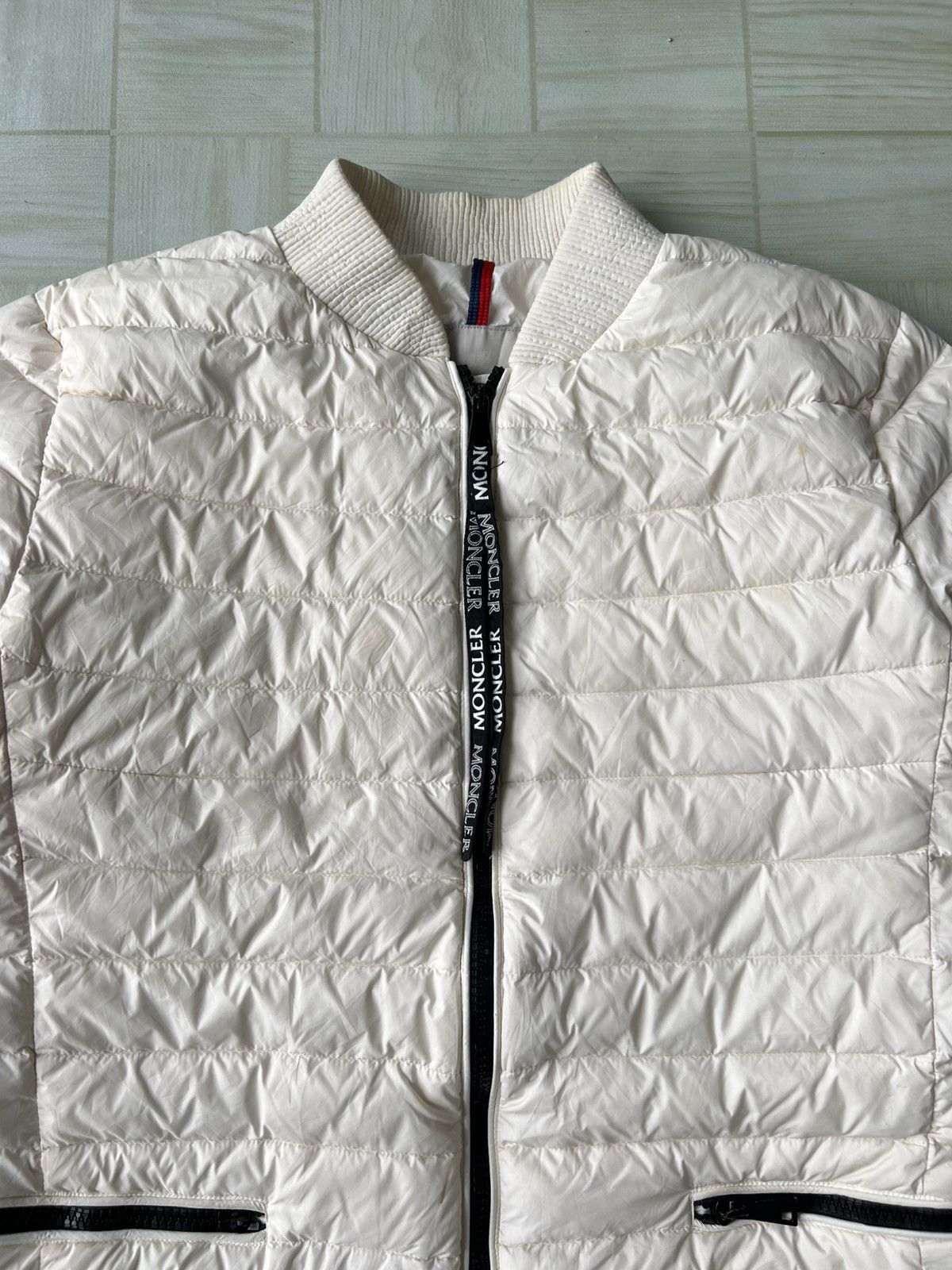 Moncler Moncler Blenca Lounge Saison White Down Puffer Jacket Size L / US 10 / IT 46 - 4 Thumbnail