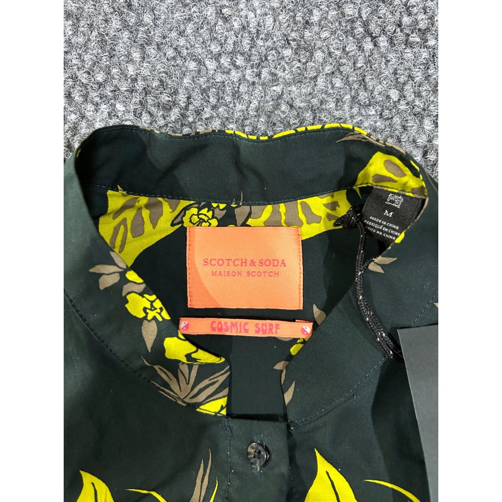 Scotch & Soda Scotch & Soda dress Womens Medium green floral tie waist midi satin cotton short sleeve collared pullover cocktail casual party/occasion Women Mens? Size M / US 6-8 / IT 42-44 - 6 Thumbnail