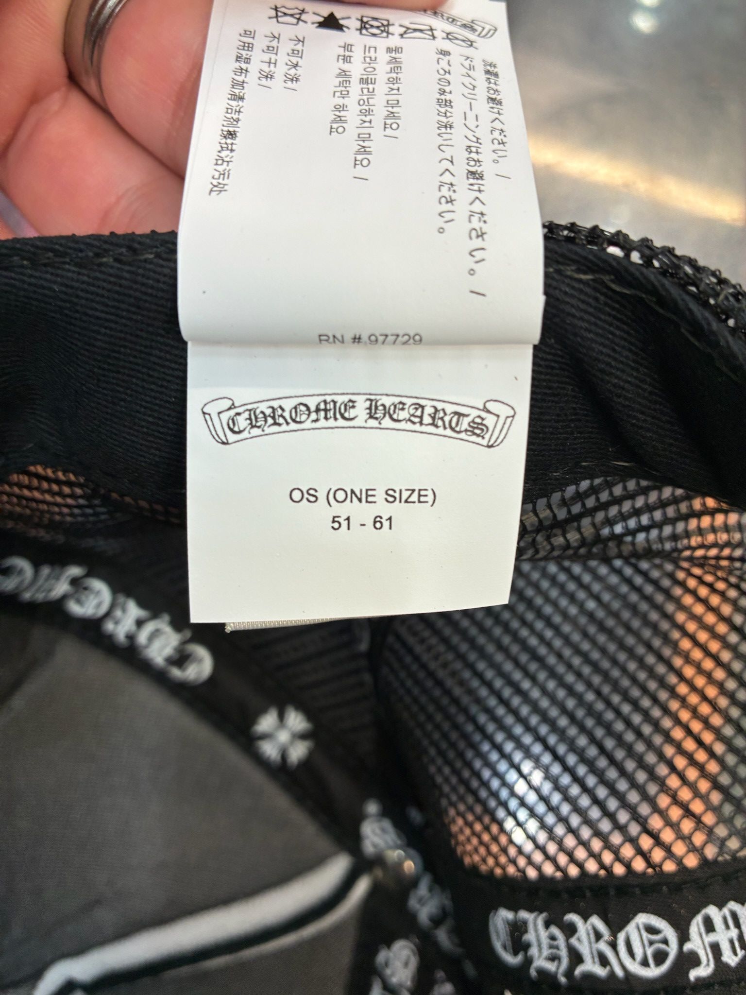 Chrome Hearts Chrome Hearts CH Las Vegas Trucker Hat (Black/White) Size ONE SIZE - 8 Thumbnail