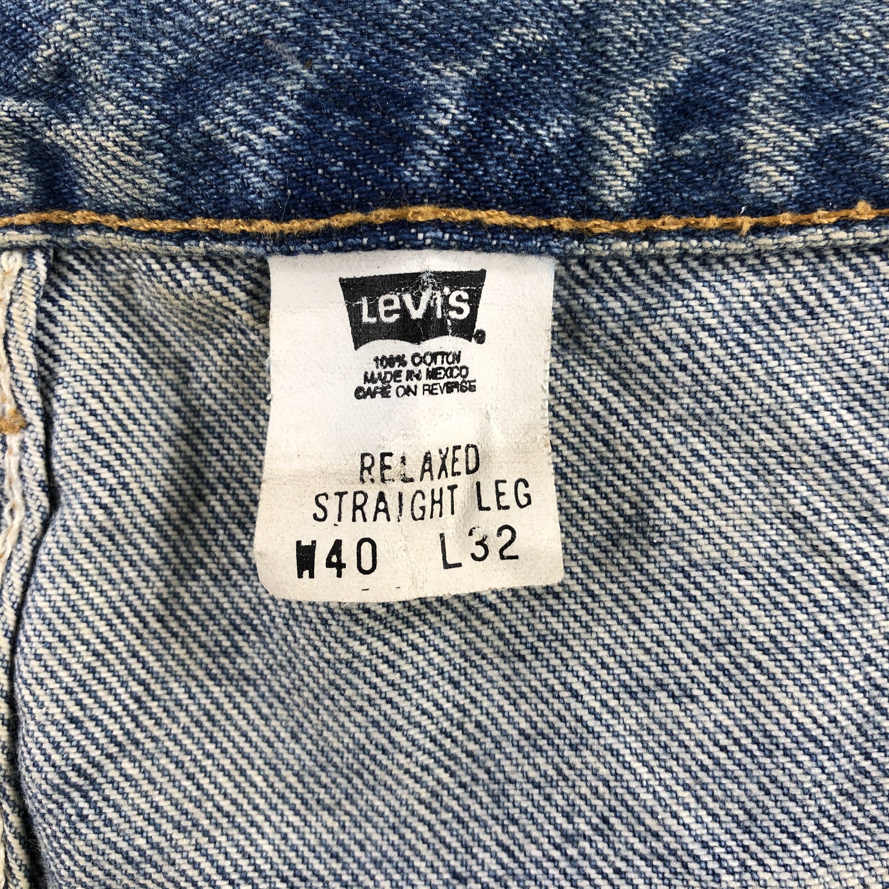 Levi's 90s Vintage Blue Wash Levis Jeans-J2432 Size US 40 / EU 56 - 10 Thumbnail