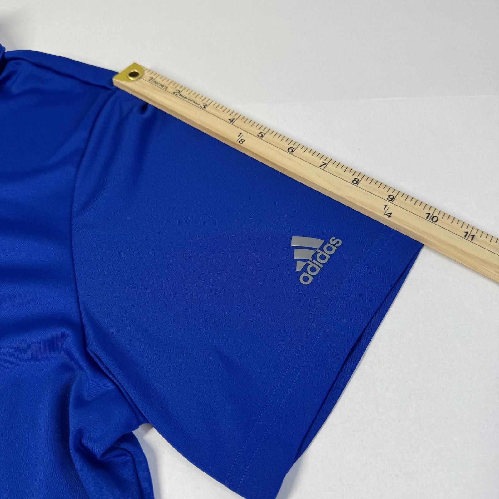 Designer Adidas Men’s Blue Half Button Up Warner Electric Supply XL Size US XL / EU 56 / 4 - 7 Thumbnail