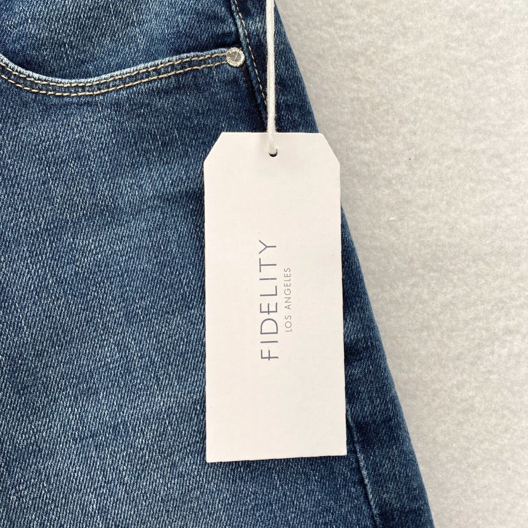 Vintage Fidelity Denim Jeans Women 26 Cher Slim Ankle Bristol Blue Stretch Denim NWT Size 26" / US 2 / IT 38 - 4 Thumbnail