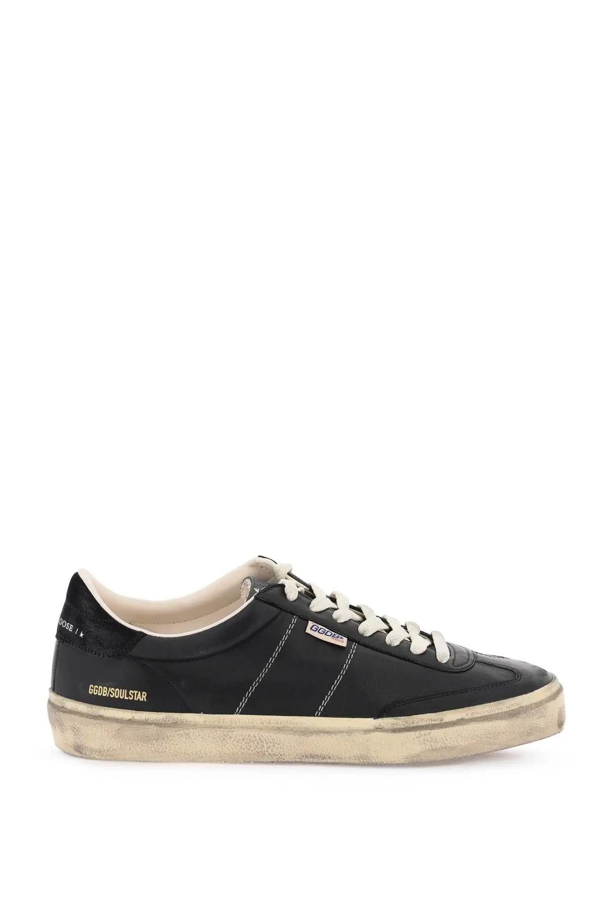 image of Golden Goose O1S22I1N0324 Soul Star Sneakers In Black, Men's (Size 8)