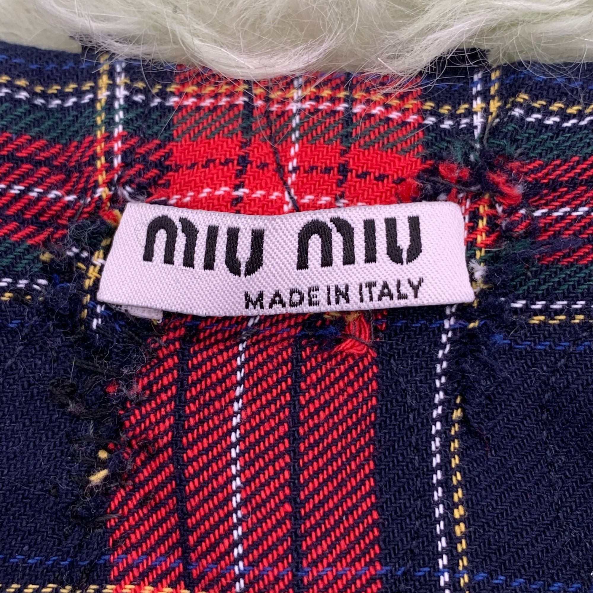 Miu Miu Miu Miu Denim Jacket With Faux Fur Collar & Patches Size S / US 4 / IT 40 - 7 Thumbnail