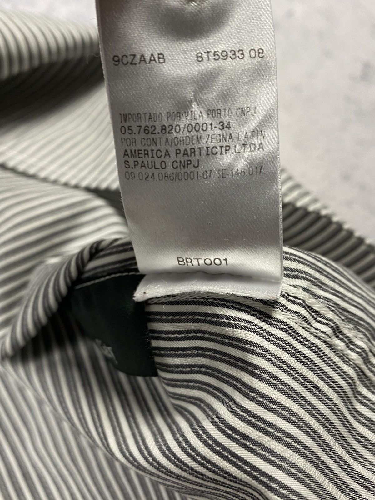 Z Zegna Z Zegna Striped Luxury Designer Long Sleeve Button Up Shirt Size US L / EU 52-54 / 3 - 10 Thumbnail