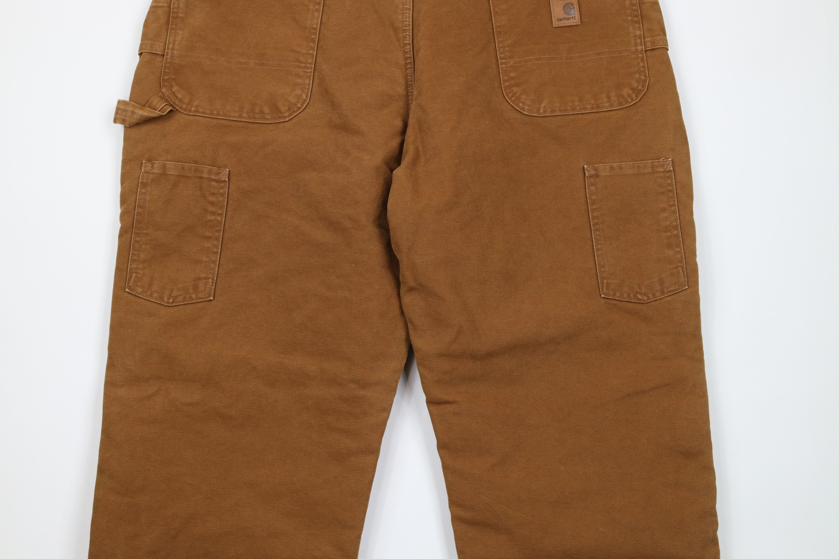 Carhartt Vintage Carhartt Lined Double Knee Wide Leg Pants Brown Size US 42 / EU 58 - 10 Thumbnail