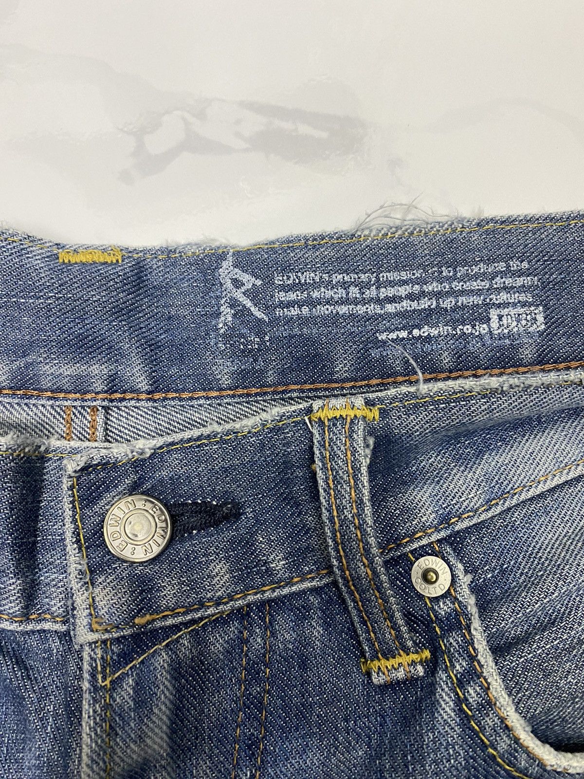 Hysteric Glamour EDWIN 503R JAPAN DISTRESSED DENIM JEANS Size US 30 / EU 46 - 8 Thumbnail