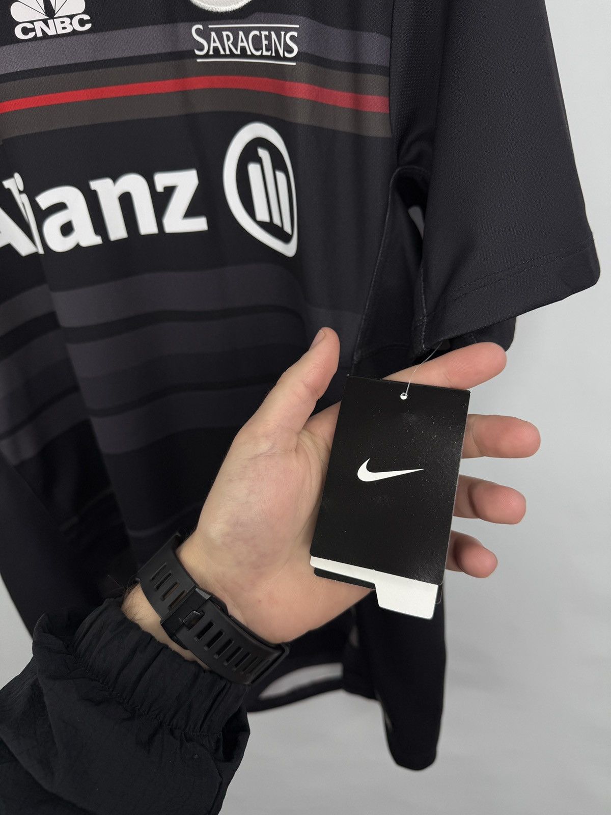 Nike 🇬🇧❗️NEW 2014 Nike Saracens Rugby Jersey Allianz CNBC Rare Size US M / EU 48-50 / 2 - 8 Thumbnail