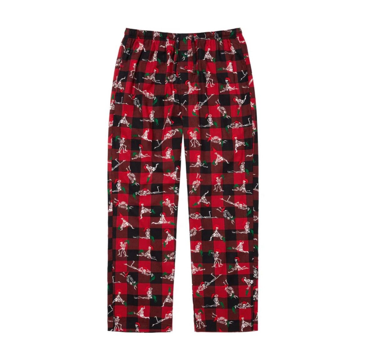 Supreme Supreme Holiday Pajama Set Red Plaid Size Large Size ONE SIZE - 3 Thumbnail