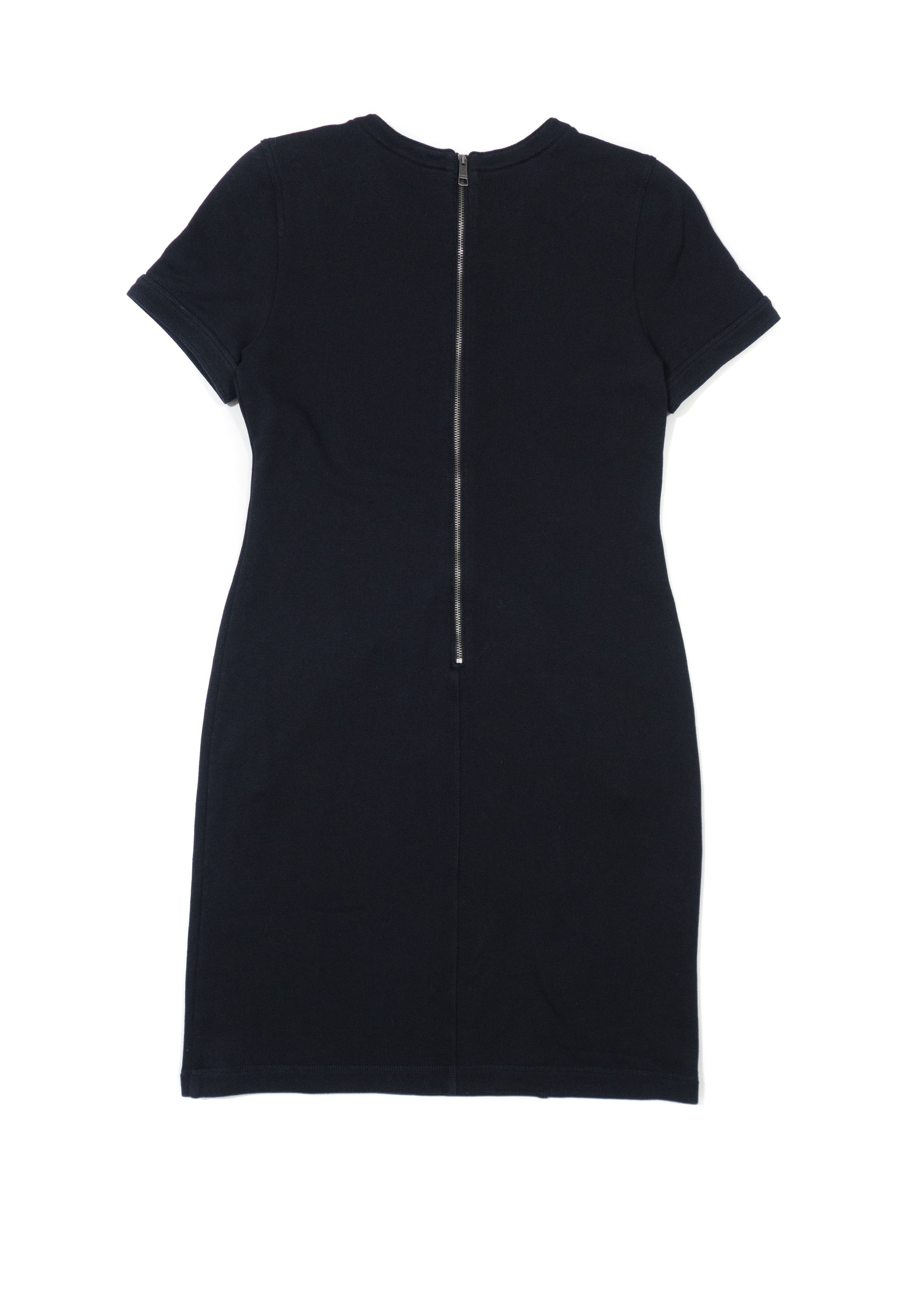 Burberry Brit Leather Trim Zip Pocket Sheath Dress Size S / US 4 / IT 40 - 2 Thumbnail