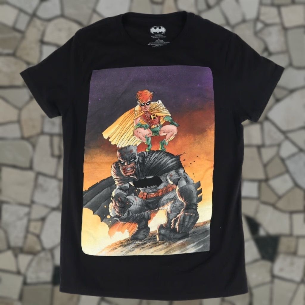 Vintage VINTAGE Batman Graphic Gnarly Comic Book Style Solid T-Shirt Black Men's L Size US L / EU 52-54 / 3 - 1 Thumbnail