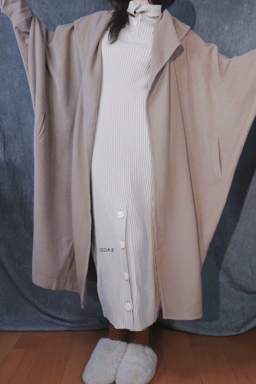 Vintage Vintage Pink Brown Double Wool Batwing Tie Front Cape Size ONE SIZE - 8 Thumbnail