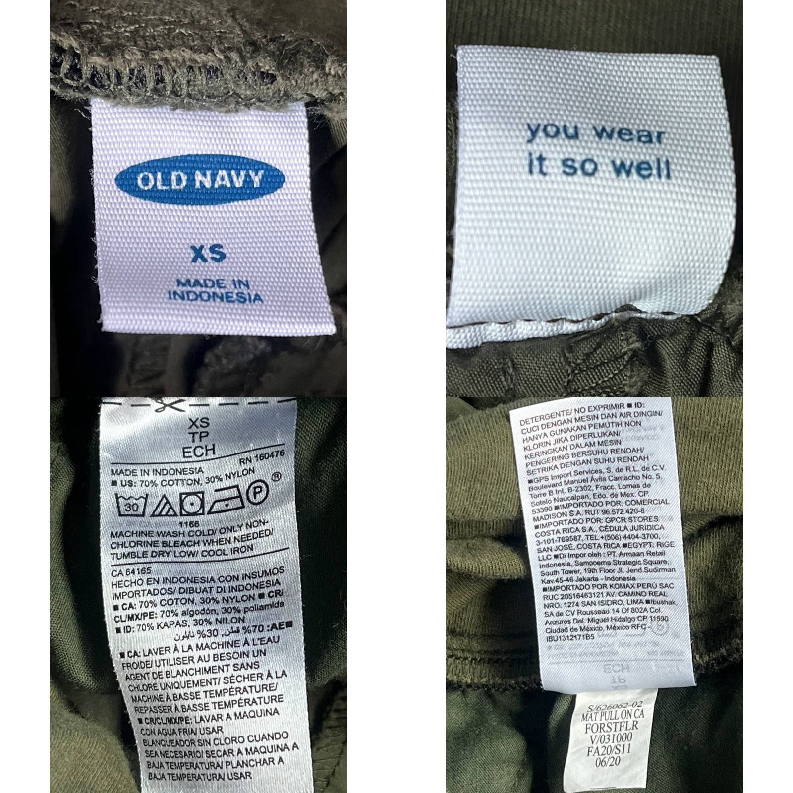 Old Navy Old Navy XS Green Ankle Stretchtech Pants Women Activewear Size XS Olive Green Size 26" / US 2 / IT 38 - 8 Thumbnail