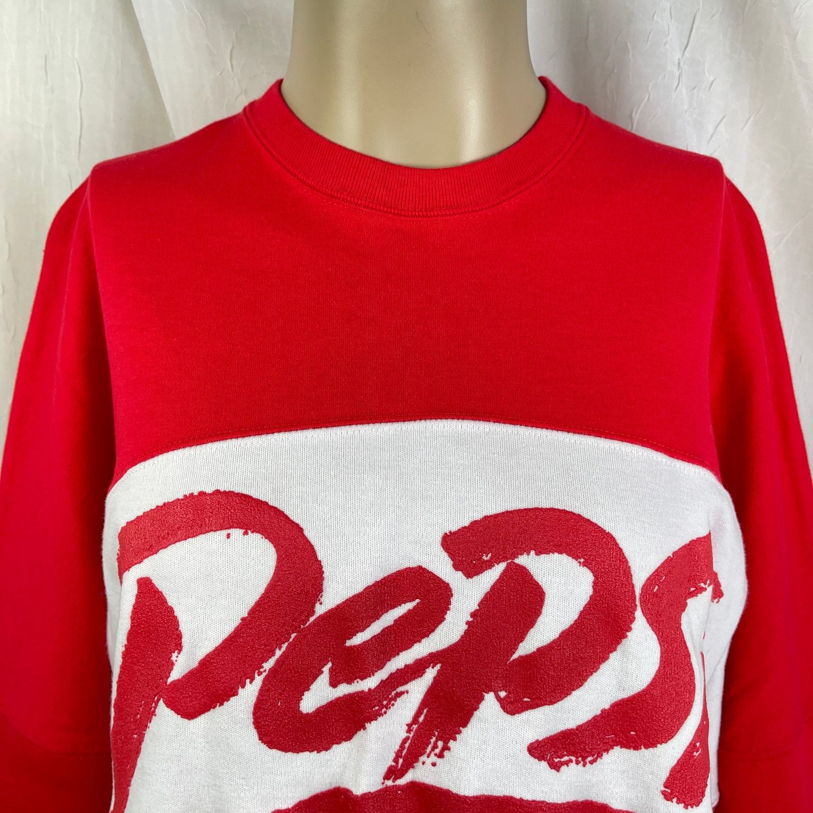 Pepsi VTG 1980’s Red White Pepsi Drop Shoulder Sweatshirt NWOT M Size US M / EU 48-50 / 2 - 2 Thumbnail