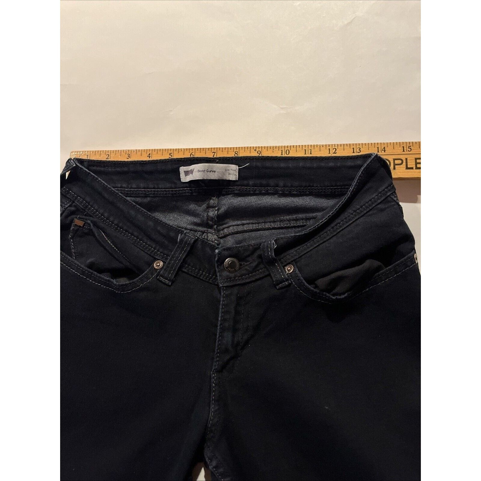 Levi's Levi’s 28x30 Black Denim Bold Curve Skinny Low Rise Jeans Size 28" / US 6 / IT 42 - 4 Thumbnail