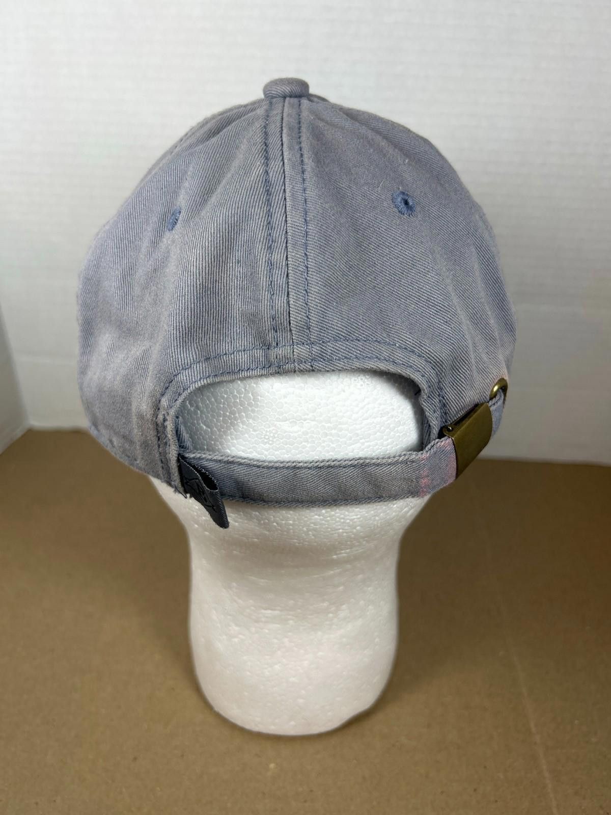 Designer BURLEBO Blue Trout American Flag Fish Hat Dad Cap Adjustable Size ONE SIZE - 4 Thumbnail